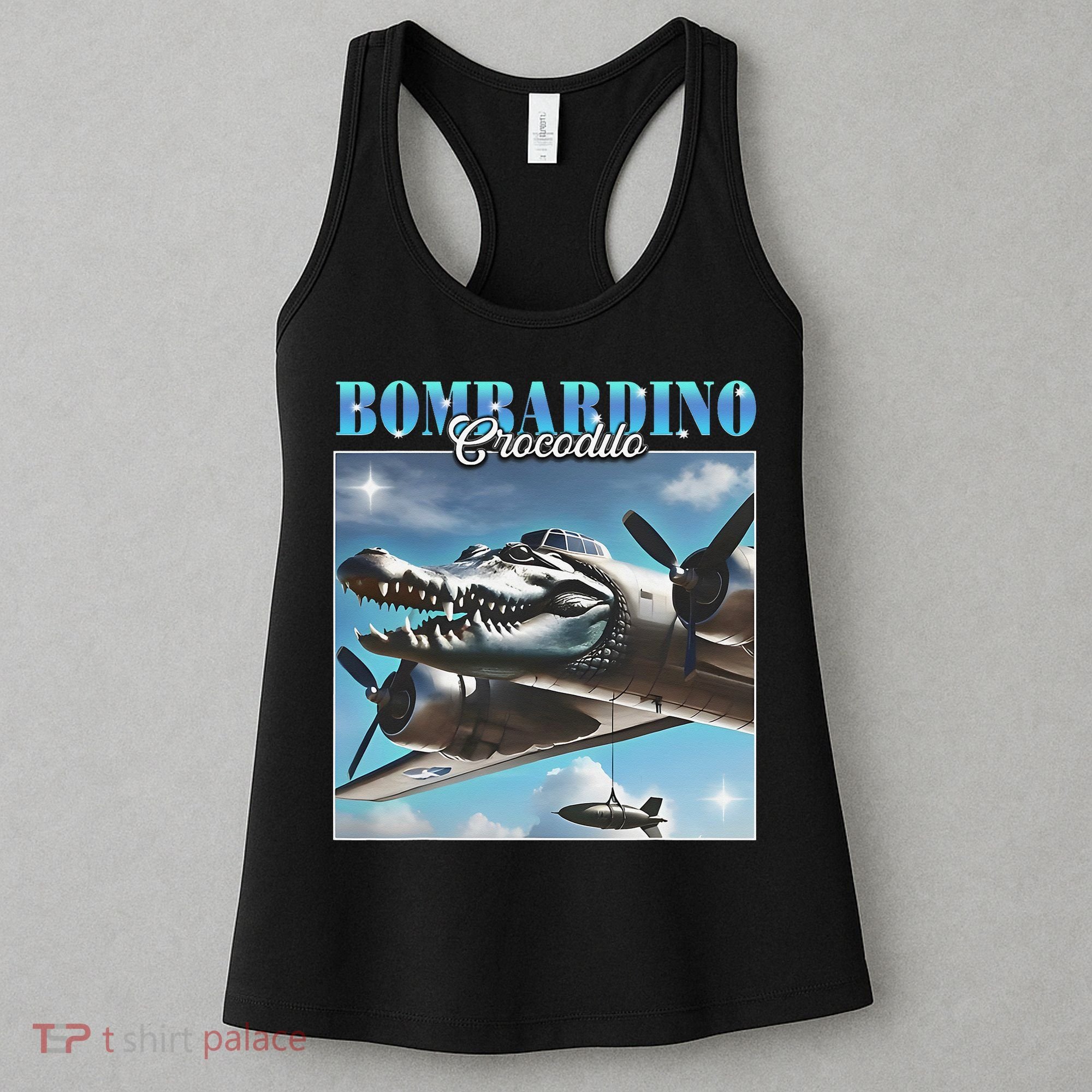 Bombardiro Crocodillo Funny Italian Brainrot Meme Humor Gen Women's Tank Top