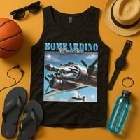 Bombardiro Crocodillo Funny Italian Brainrot Meme Humor Gen Tank Top thumb 4