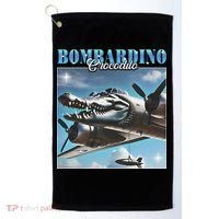 Bombardiro Crocodillo Funny Italian Brainrot Meme Humor Gen Golf Towel thumb 0