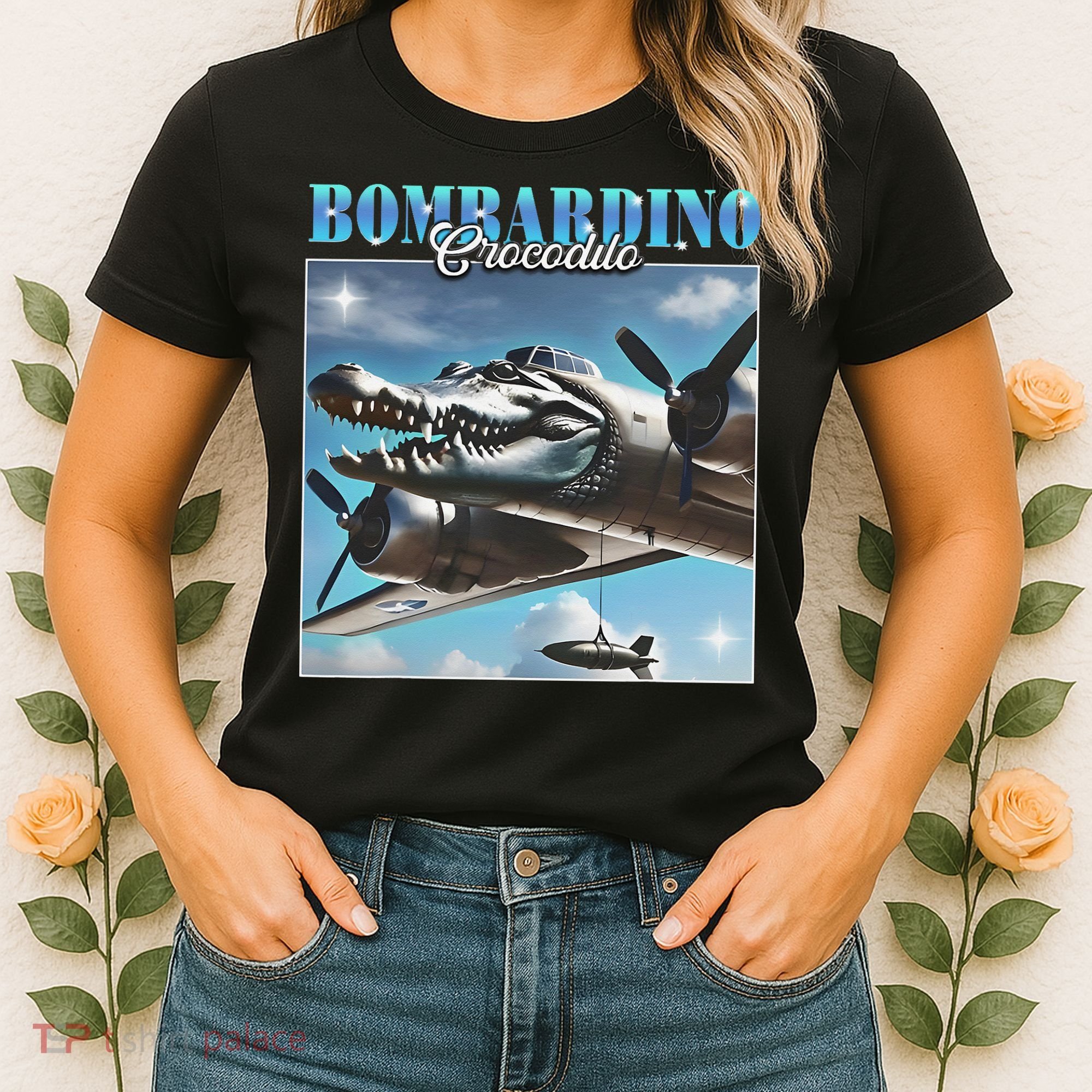 Bombardiro Crocodillo Funny Italian Brainrot Meme Humor Gen Women's T-Shirt