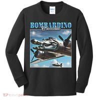 Bombardiro Crocodillo Funny Italian Brainrot Meme Humor Gen Kids Long Sleeve Shirt thumb 0