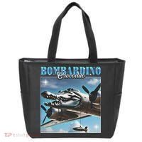 Bombardiro Crocodillo Funny Italian Brainrot Meme Humor Gen Tote Bag thumb 0