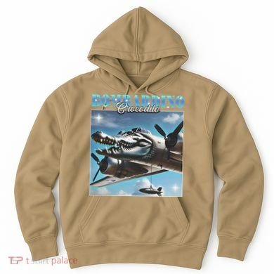 Bombardiro Crocodillo Funny Italian Brainrot Meme Humor Gen Hoodie