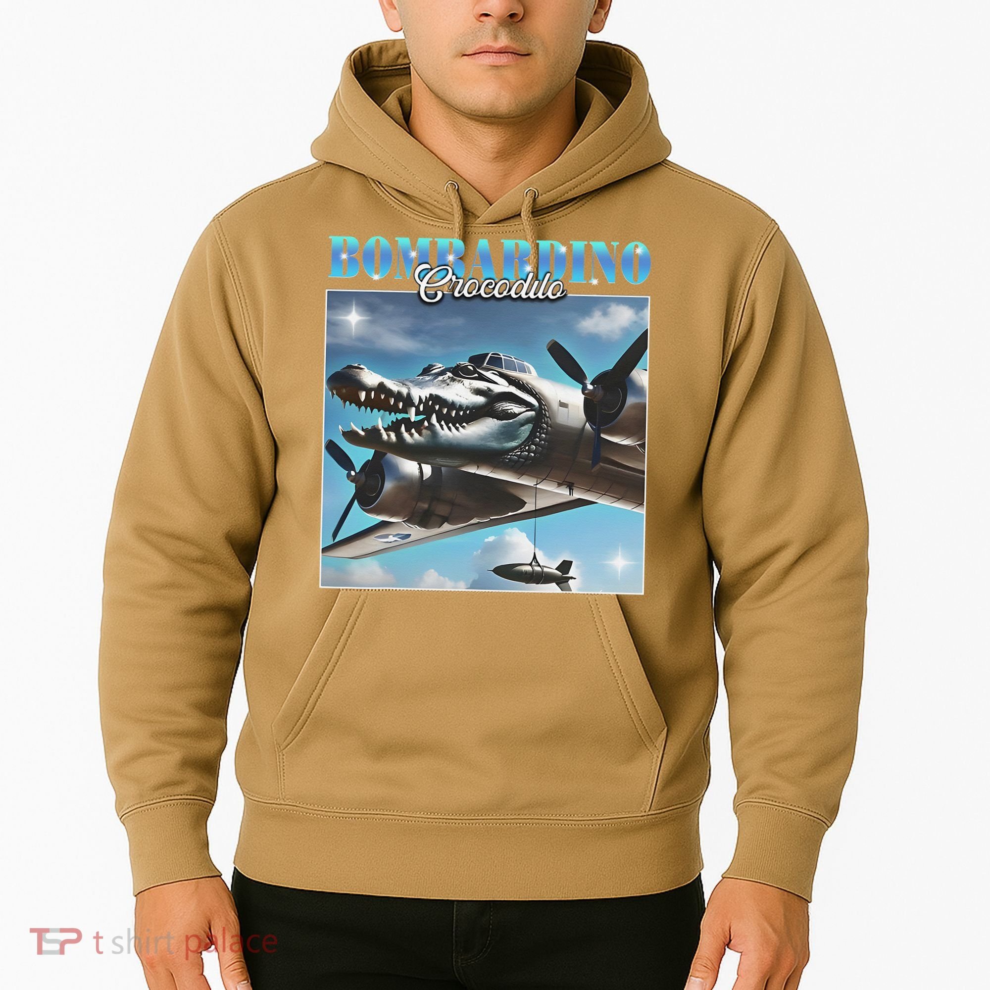 Bombardiro Crocodillo Funny Italian Brainrot Meme Humor Gen Hoodie