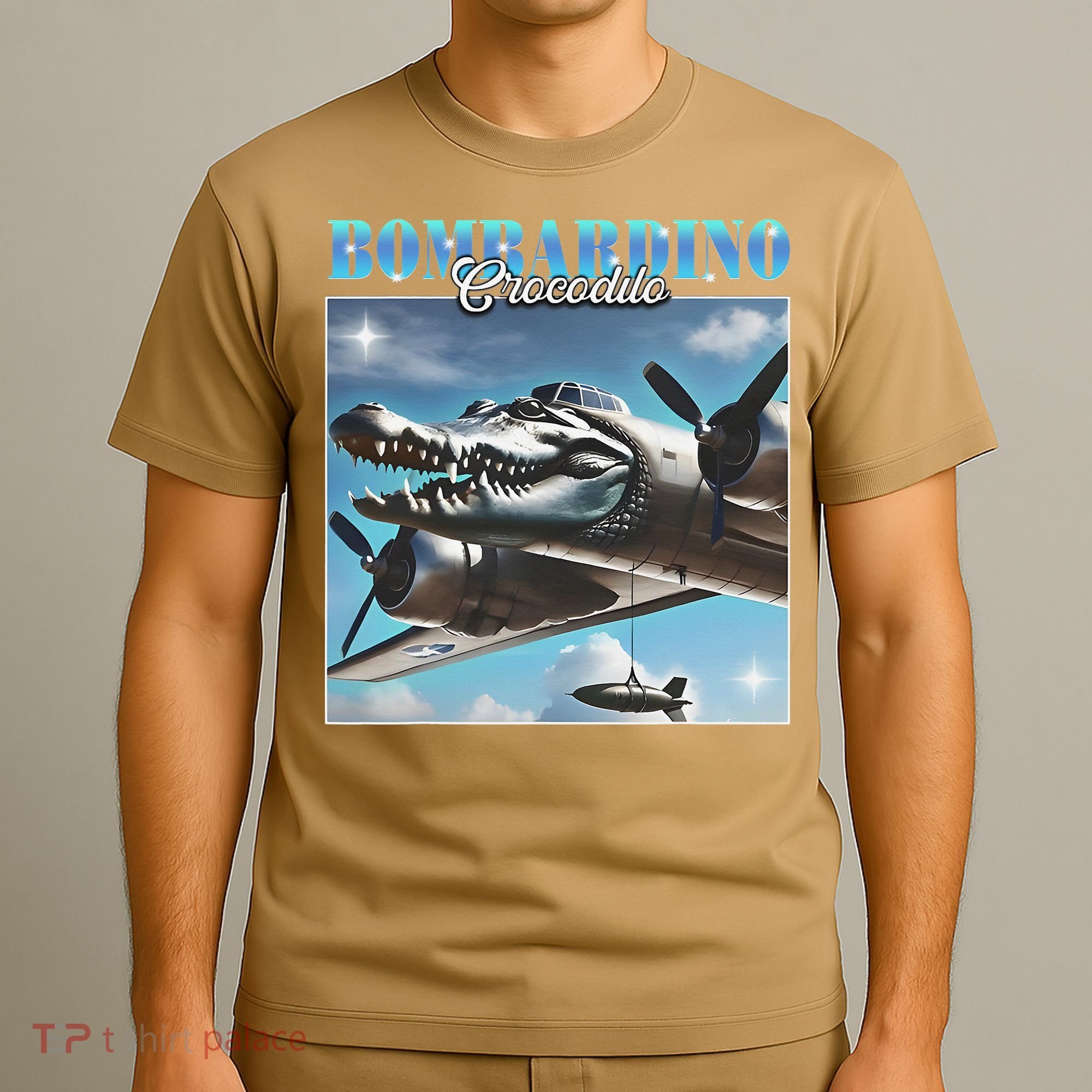 Bombardiro Crocodillo Funny Italian Brainrot Meme Humor Gen T-Shirt