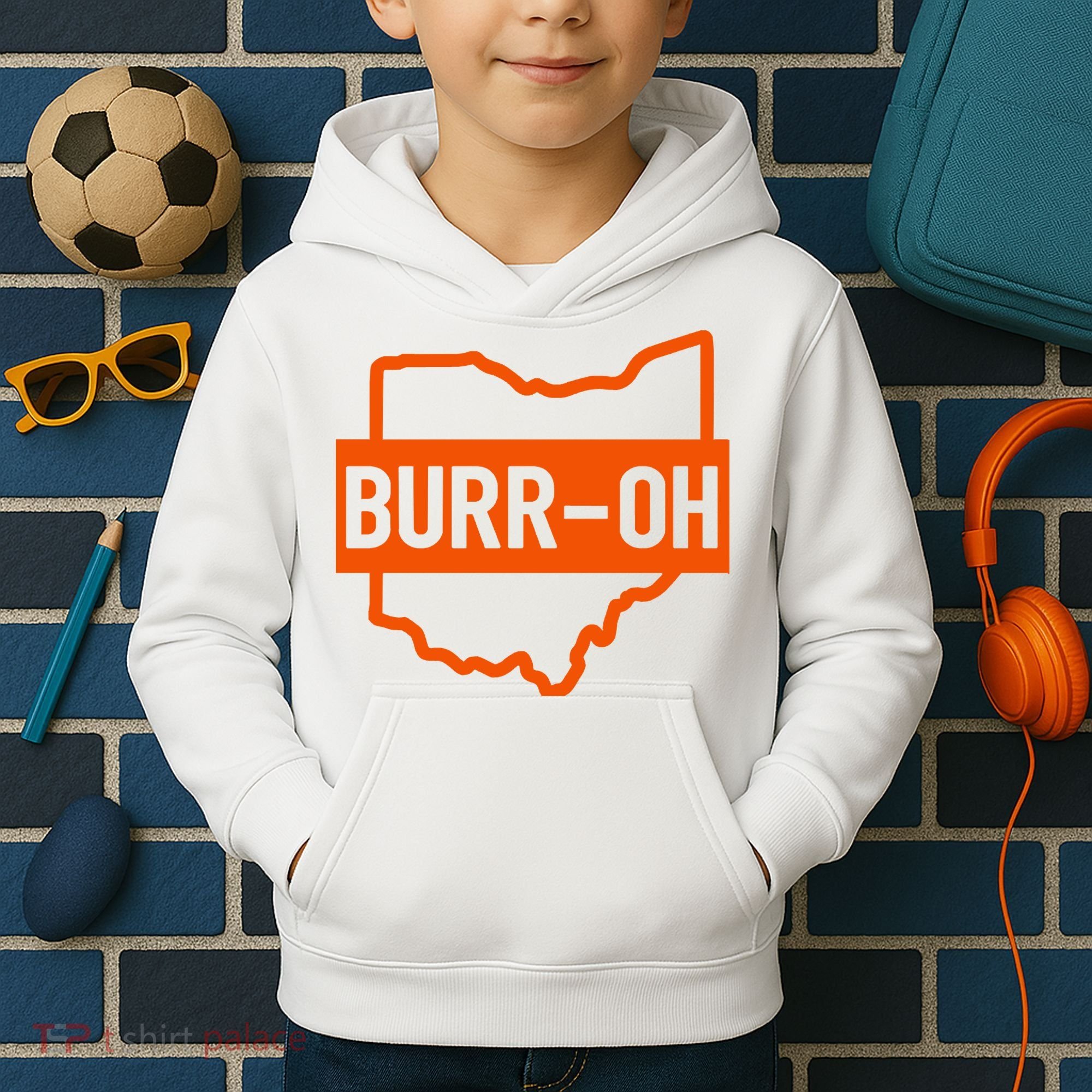 BurrOh, Cincinnati Football Kids Hoodie