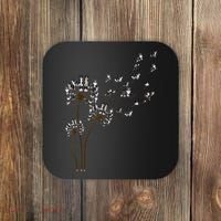Border Collie Flower Fly Dandelion Funny Dog Coaster thumb 0