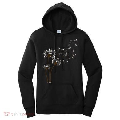 Border Collie Flower Fly Dandelion Funny Dog Women's Hoodie