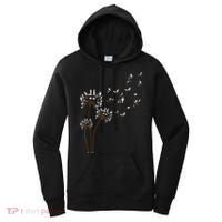 Border Collie Flower Fly Dandelion Funny Dog Women's Hoodie thumb 0