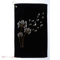 Border Collie Flower Fly Dandelion Funny Dog Golf Towel thumb 0