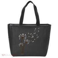 Border Collie Flower Fly Dandelion Funny Dog Tote Bag thumb 0