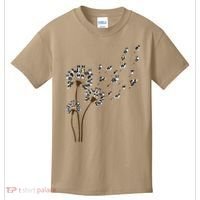 Border Collie Flower Fly Dandelion Funny Dog Kids T-Shirt thumb 0