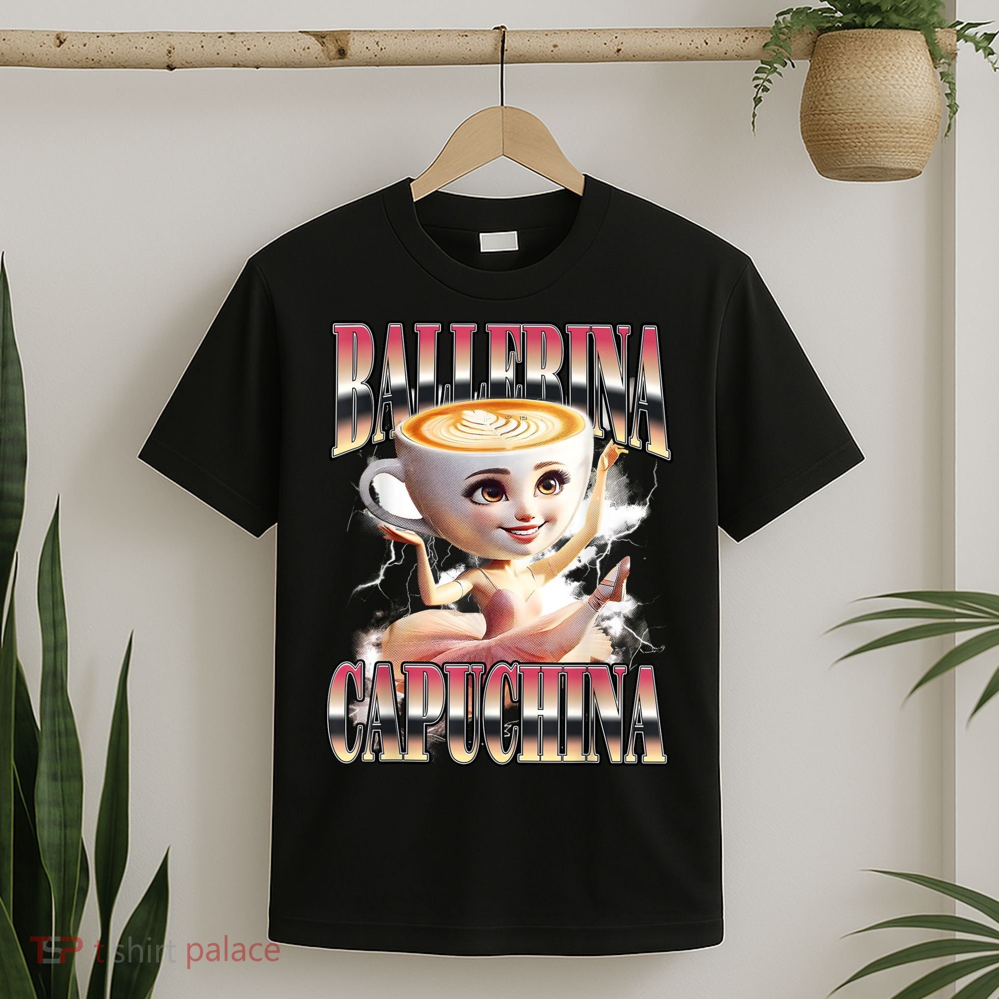 Ballerina Capuchina Funny Italian Brainrot Meme Humor Gen Z  T-Shirt