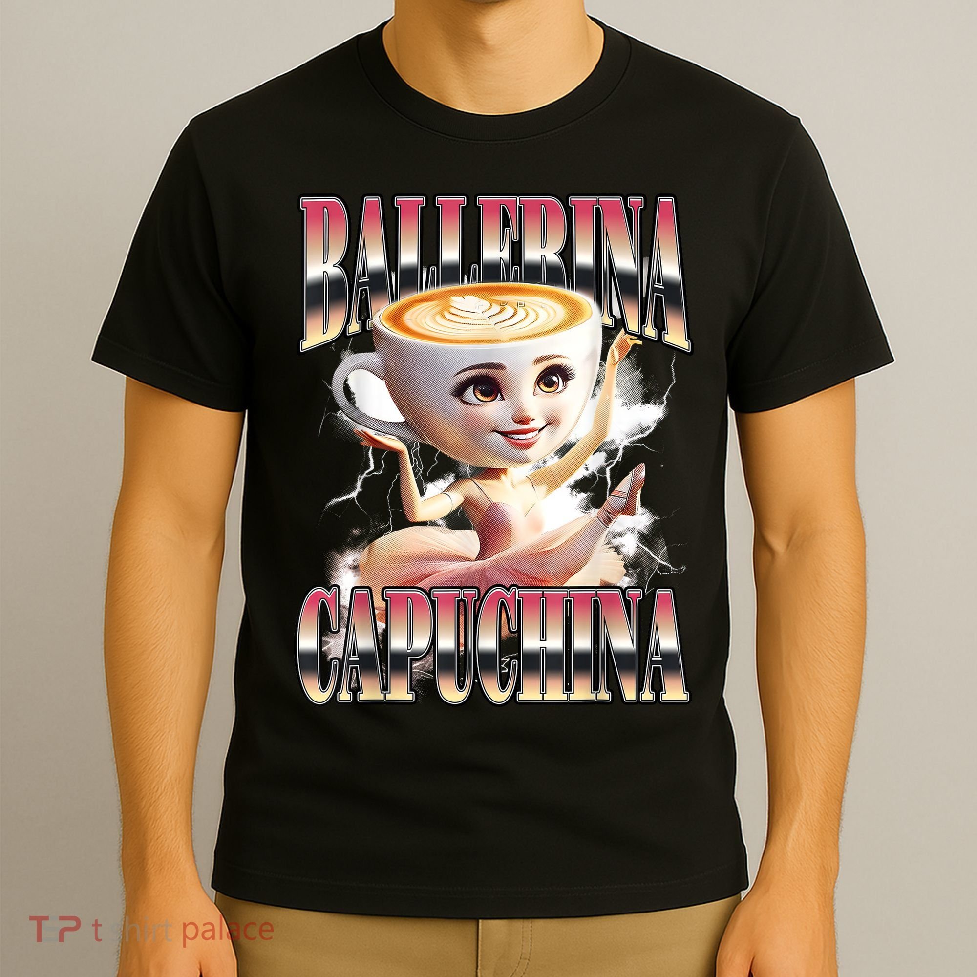 Ballerina Capuchina Funny Italian Brainrot Meme Humor Gen Z  T-Shirt