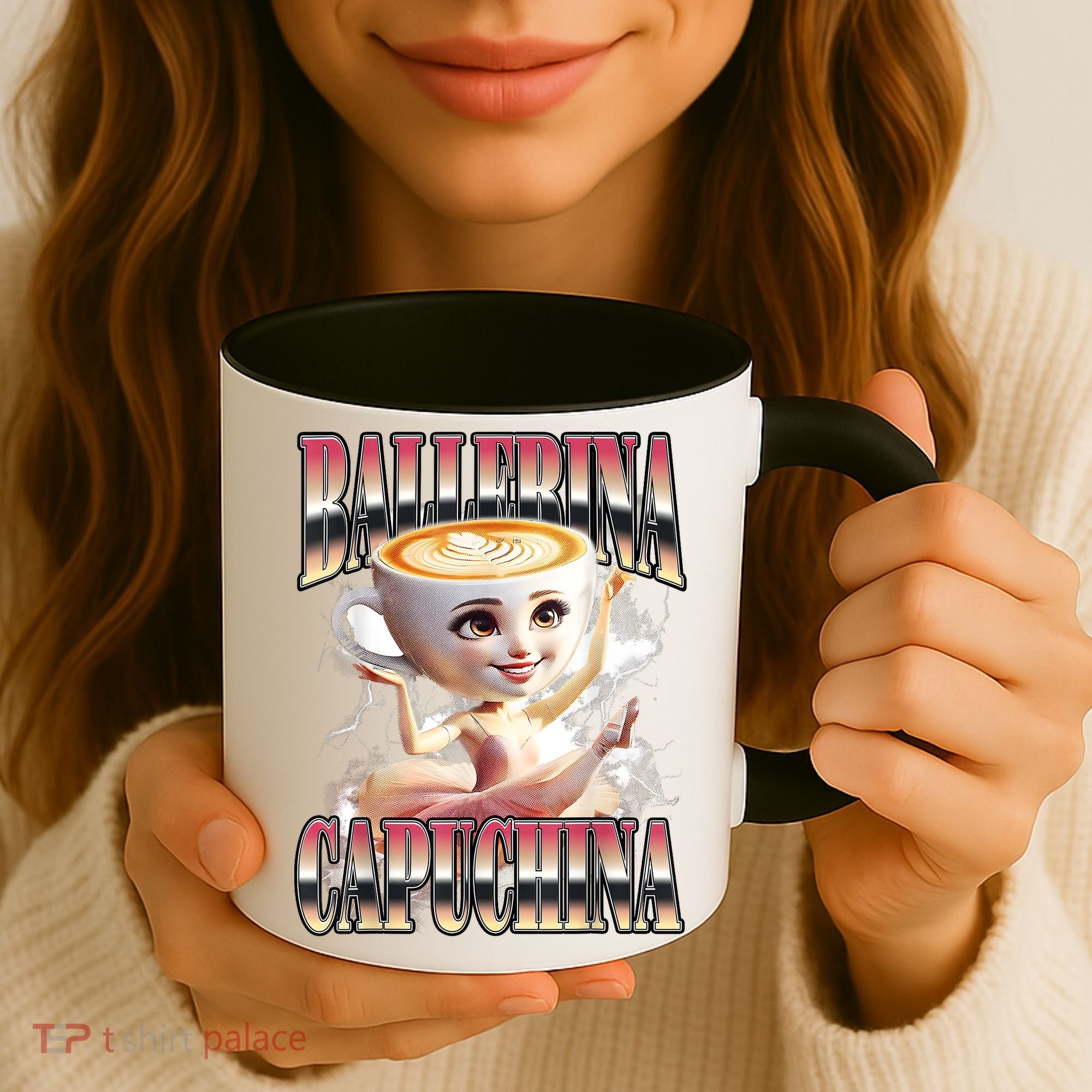 Ballerina Capuchina Funny Italian Brainrot Meme Humor Gen Z  Coffee Mug