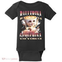 Ballerina Capuchina Funny Italian Brainrot Meme Humor Gen Z  Baby Bodysuit thumb 0