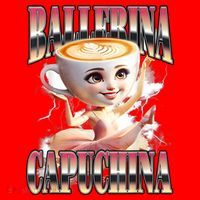 Ballerina Capuchina Funny Italian Brainrot Meme Humor Gen Z  Santa Hat thumb 1