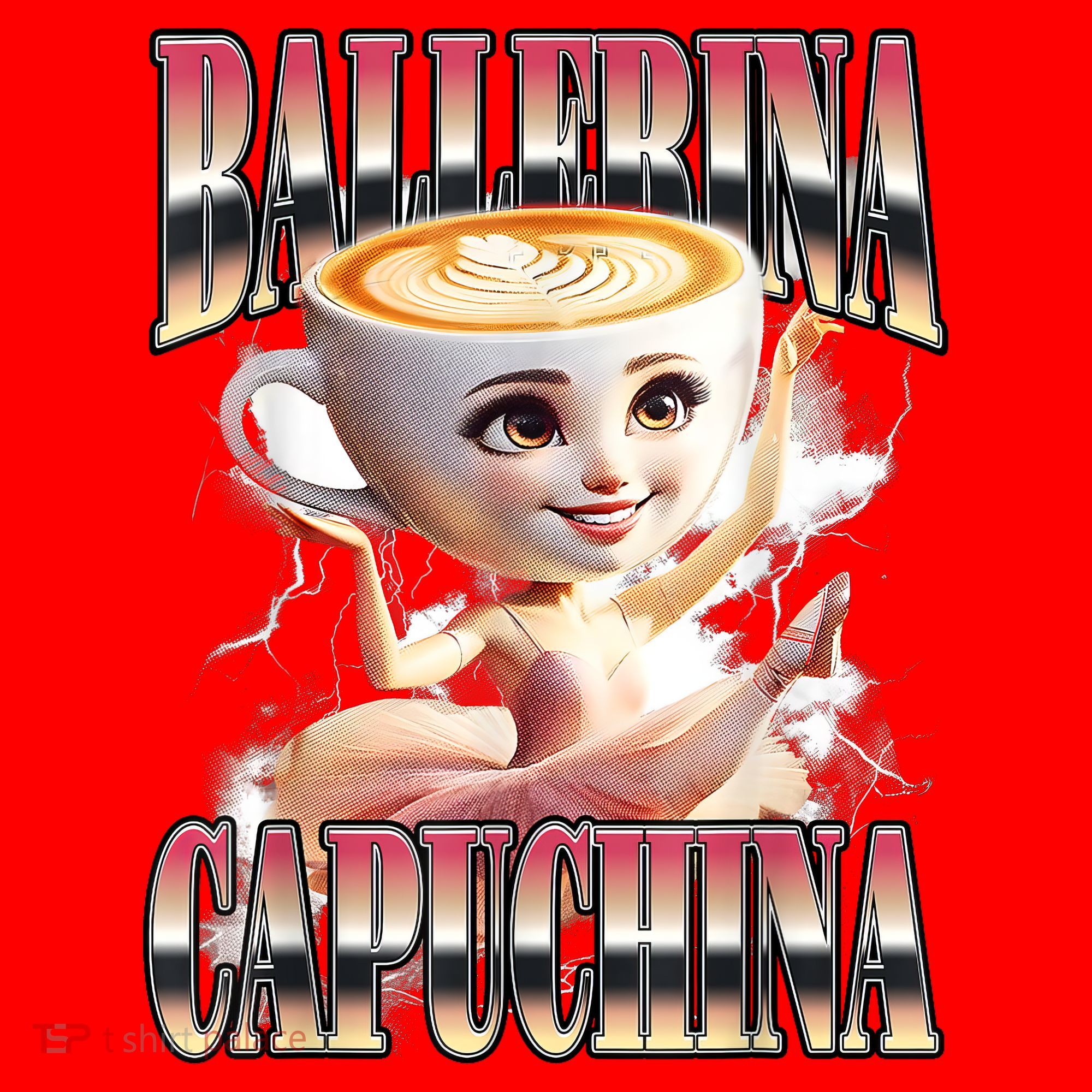 Ballerina Capuchina Funny Italian Brainrot Meme Humor Gen Z  Santa Hat