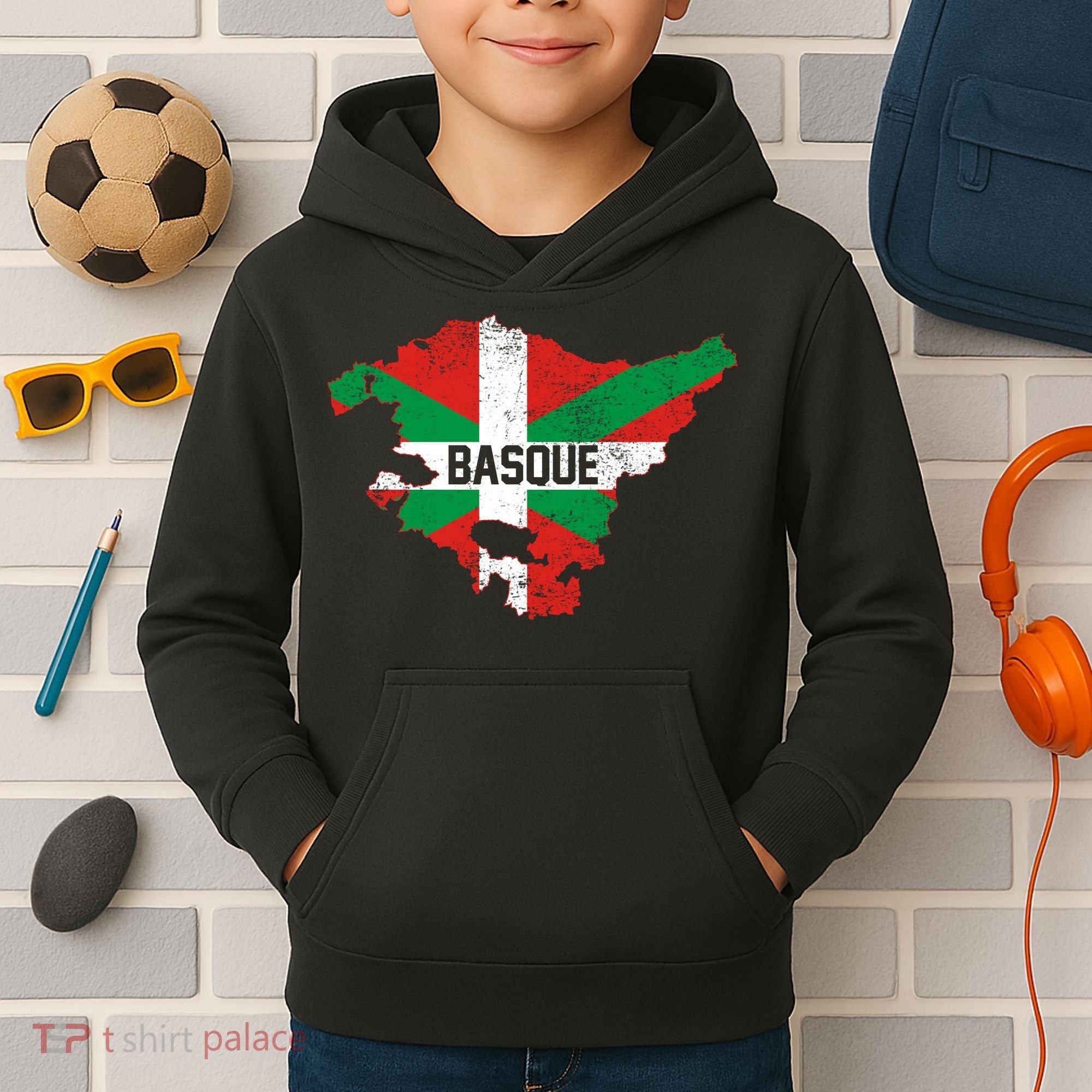Basque Country Flag Euskadi Historical Roots Kids Hoodie