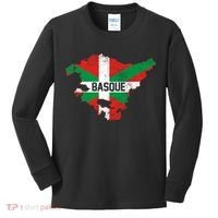 Basque Country Flag Euskadi Historical Roots Kids Long Sleeve Shirt thumb 0