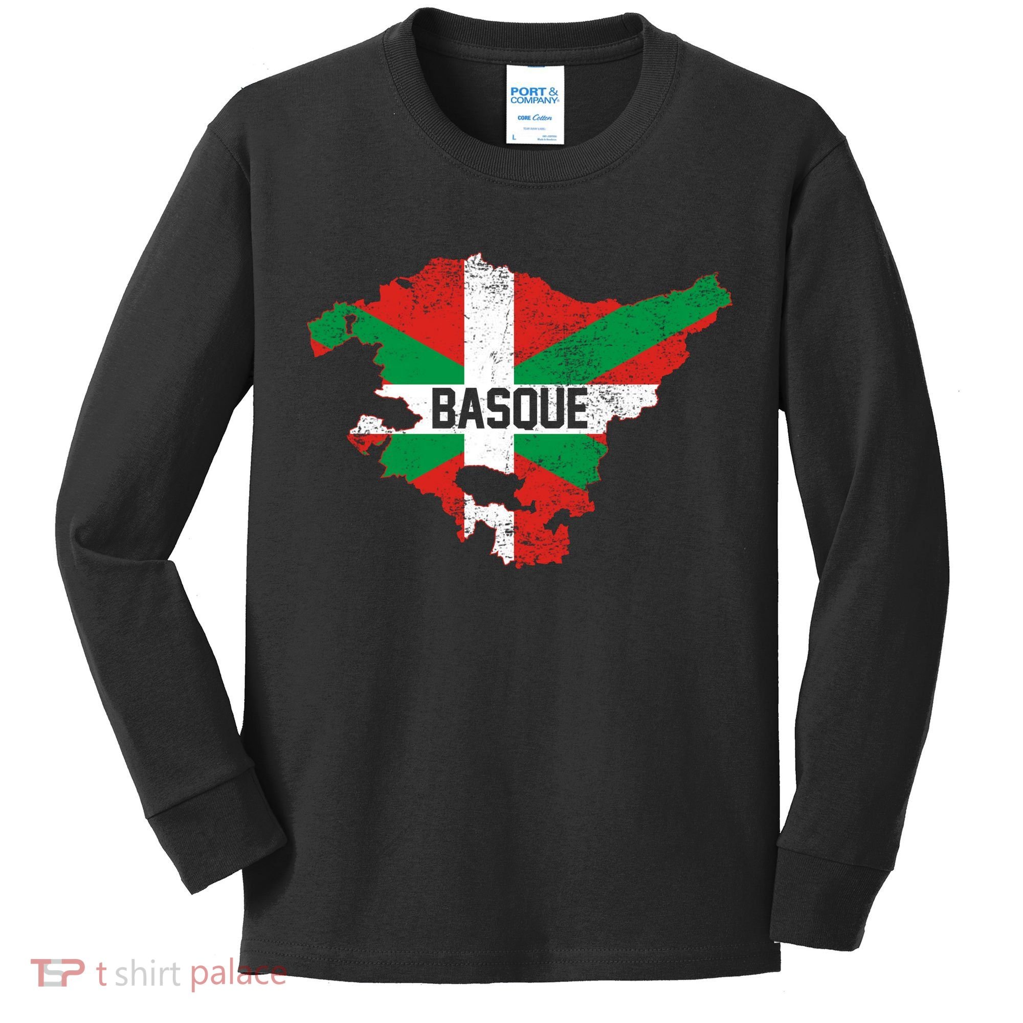 Basque Country Flag Euskadi Historical Roots Kids Long Sleeve Shirt