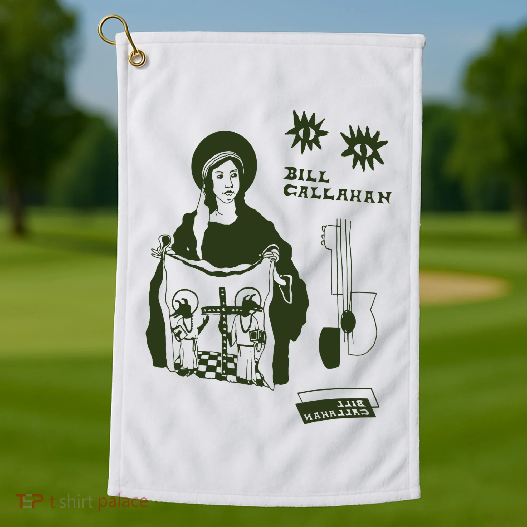 Bill Callahan Fan Art Golf Towel