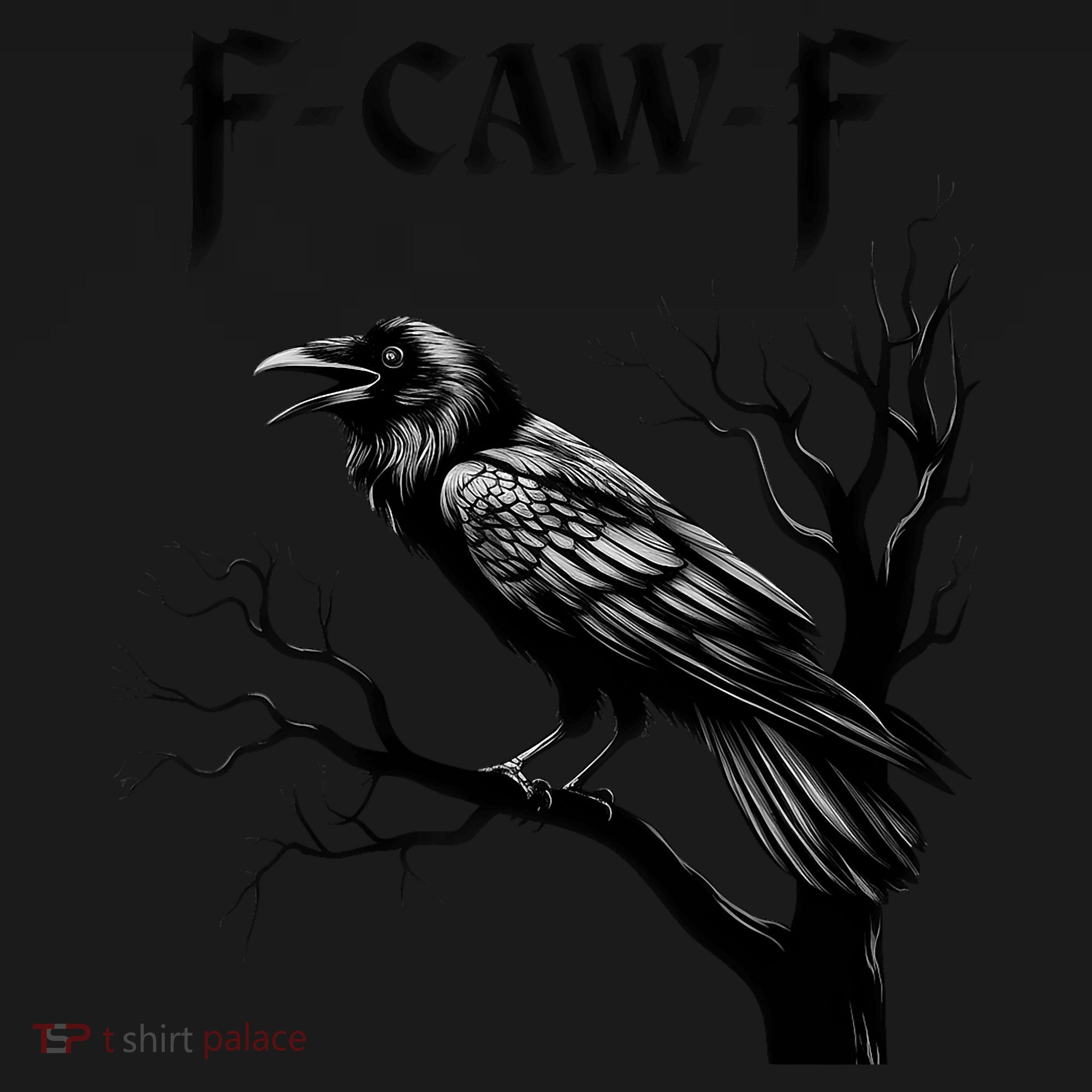 Black Crow, F-Caw-F Black Bird Coaster