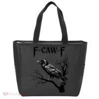Black Crow, F-Caw-F Black Bird Tote Bag thumb 0