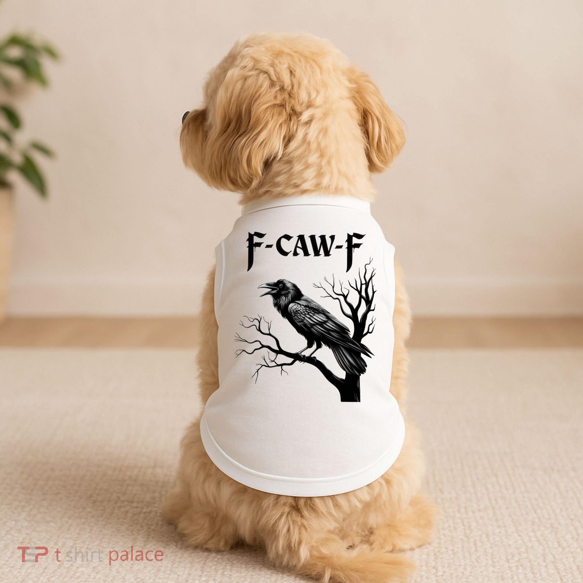 Black Crow, F-Caw-F Black Bird Doggie Tank