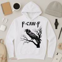 Black Crow, F-Caw-F Black Bird Hoodie thumb 3
