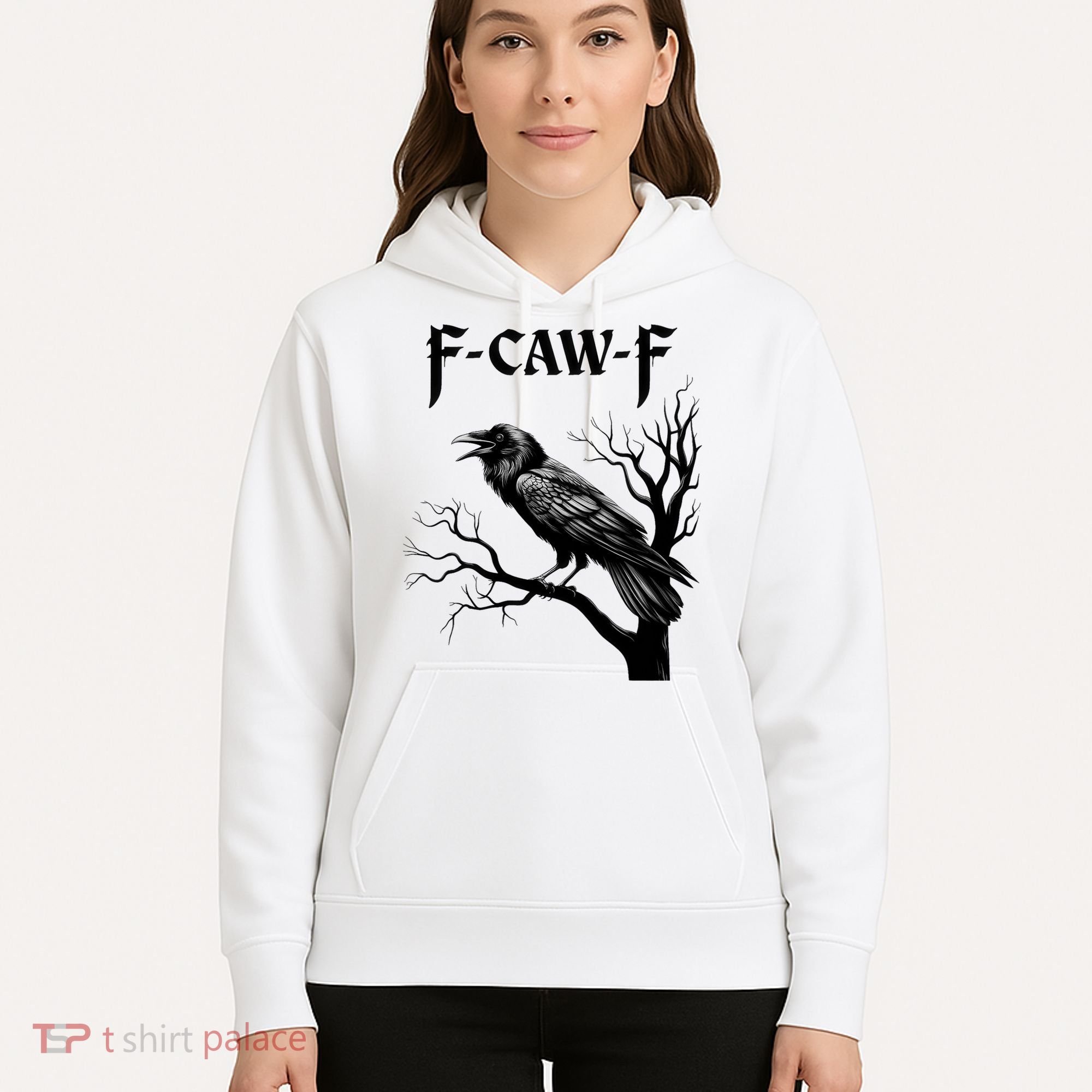 Black Crow, F-Caw-F Black Bird Hoodie