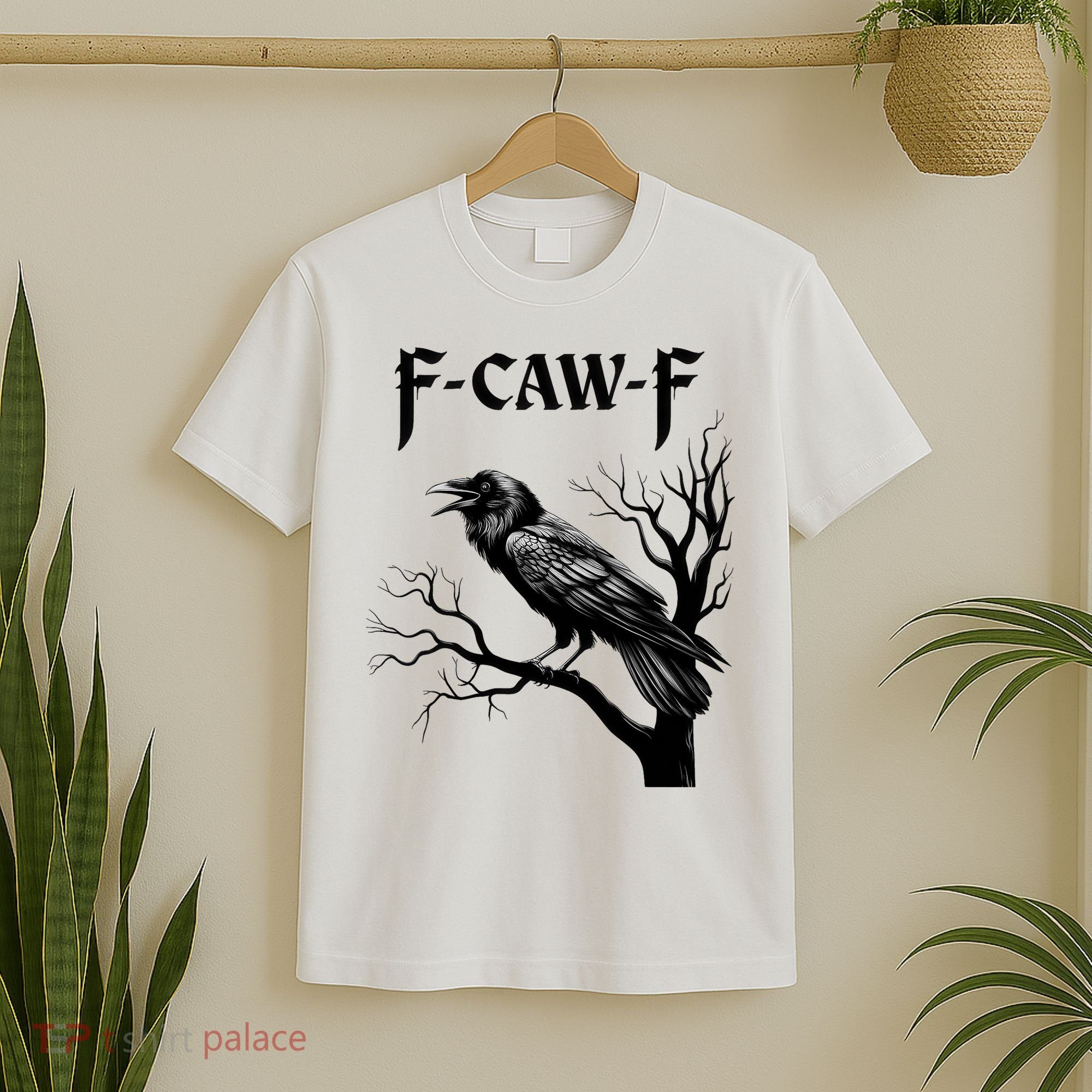 Black Crow, F-Caw-F Black Bird T-Shirt