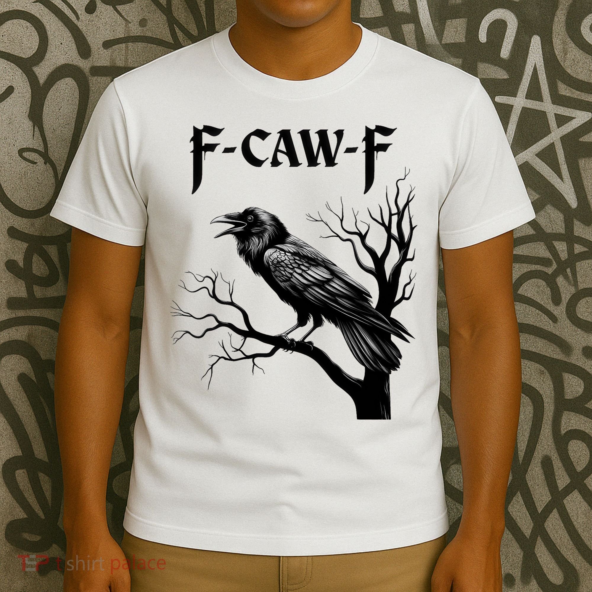 Black Crow, F-Caw-F Black Bird T-Shirt