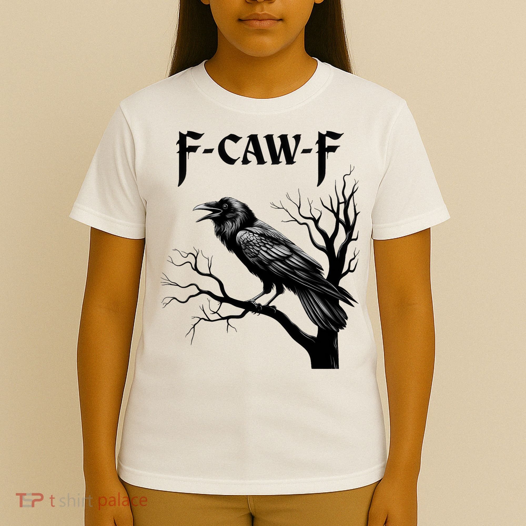Black Crow, F-Caw-F Black Bird T-Shirt