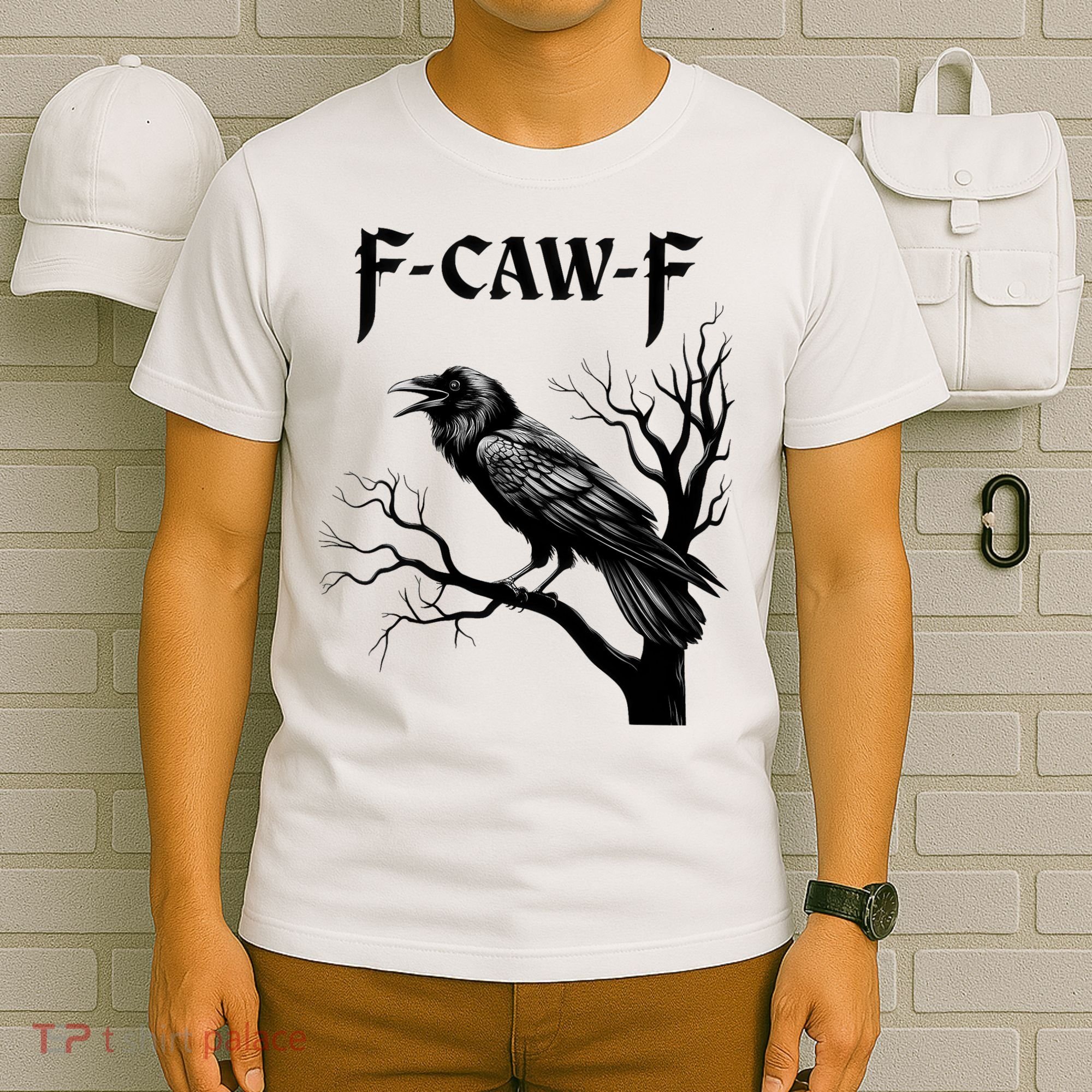 Black Crow, F-Caw-F Black Bird T-Shirt