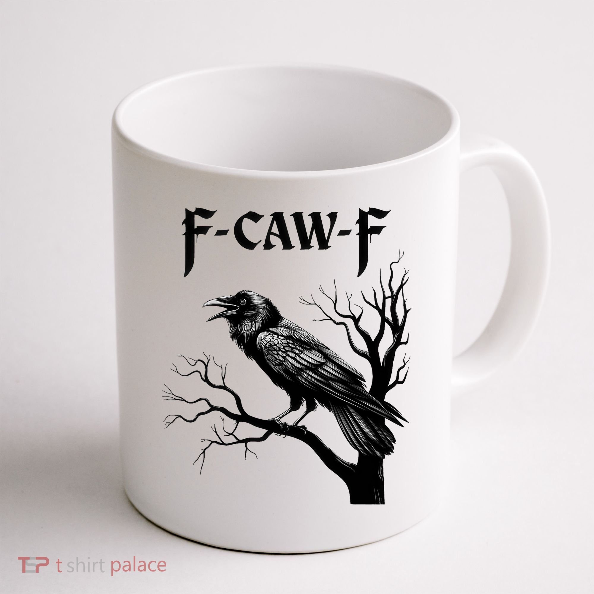 Black Crow, F-Caw-F Black Bird Coffee Mug