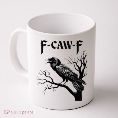 Black Crow, F-Caw-F Black Bird Coffee Mug