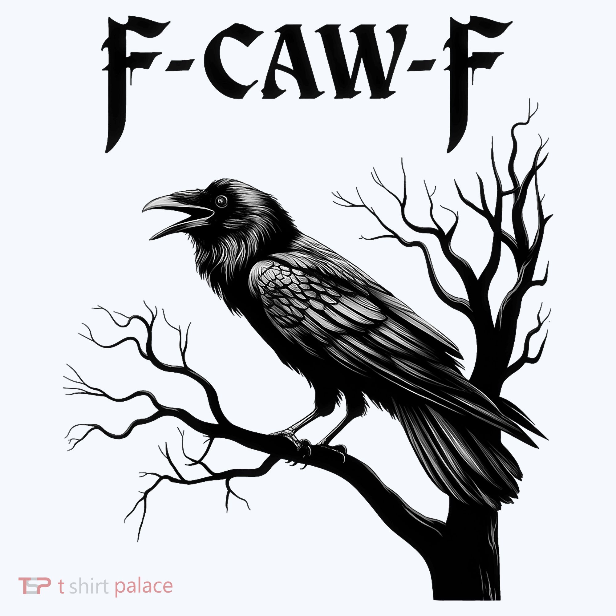 Black Crow, F-Caw-F Black Bird Women's Flannel Pajama Set