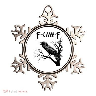 Black Crow, F-Caw-F Black Bird Ornament