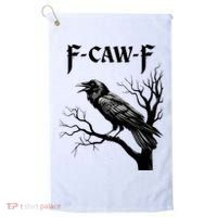 Black Crow, F-Caw-F Black Bird Golf Towel thumb 0