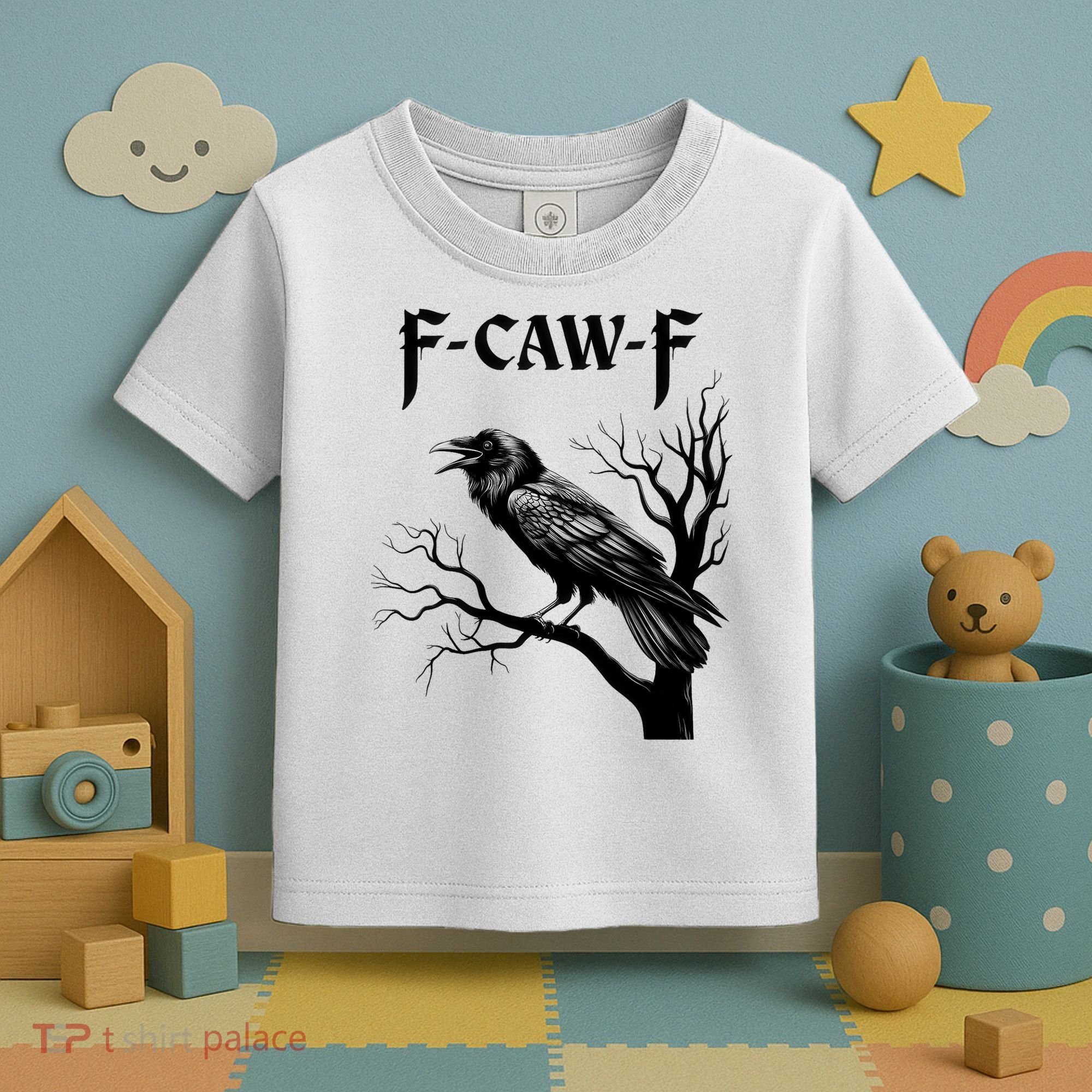 Black Crow, F-Caw-F Black Bird Toddler T-Shirt