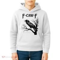 Black Crow, F-Caw-F Black Bird Kids Hoodie thumb 4