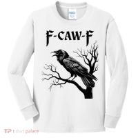 Black Crow, F-Caw-F Black Bird Kids Long Sleeve Shirt thumb 0