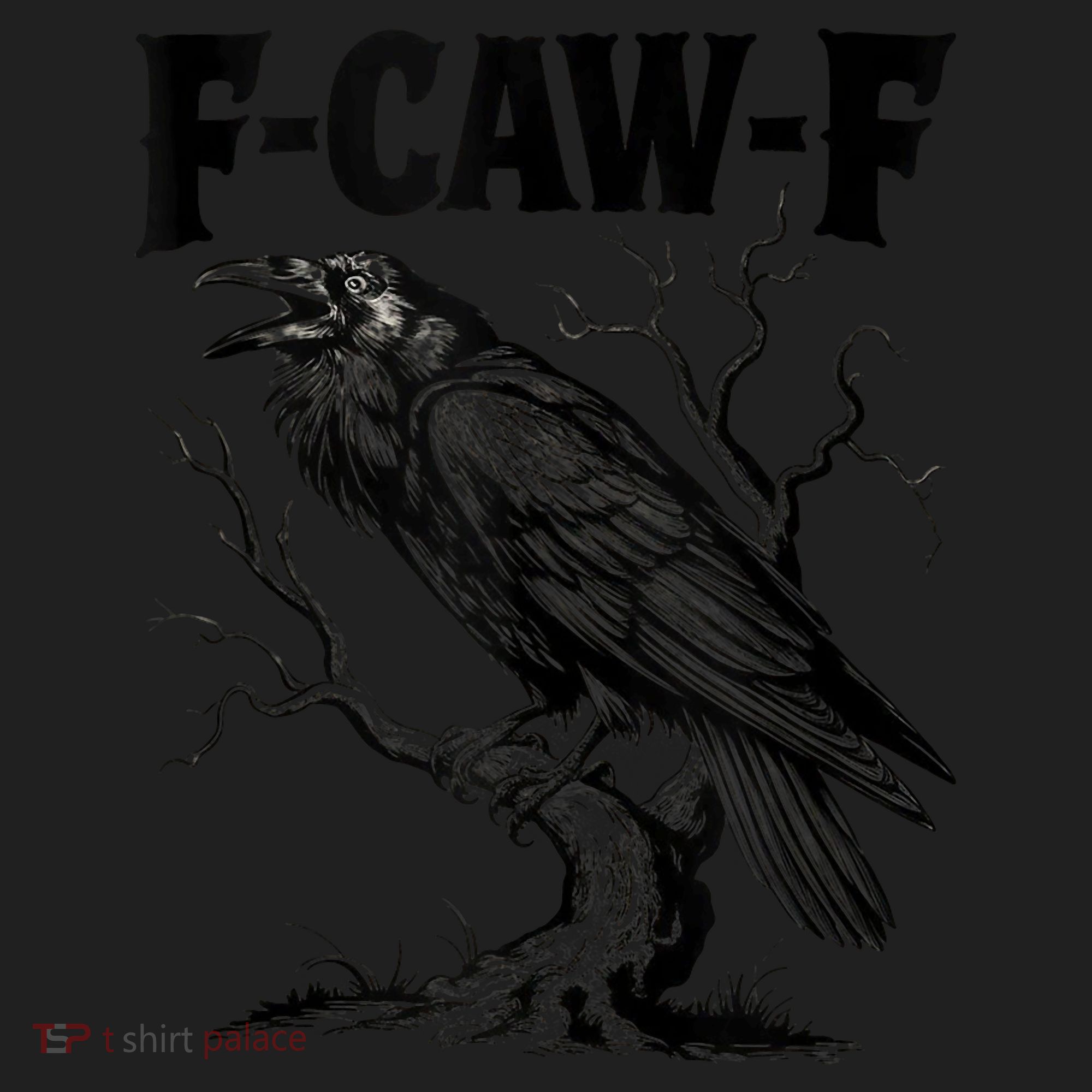 Black Crow, F-Caw-F Funny Black Bird Lover Women's Sweatshirt