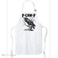 Black Crow, F-Caw-F Funny Black Bird Lover Apron thumb 0