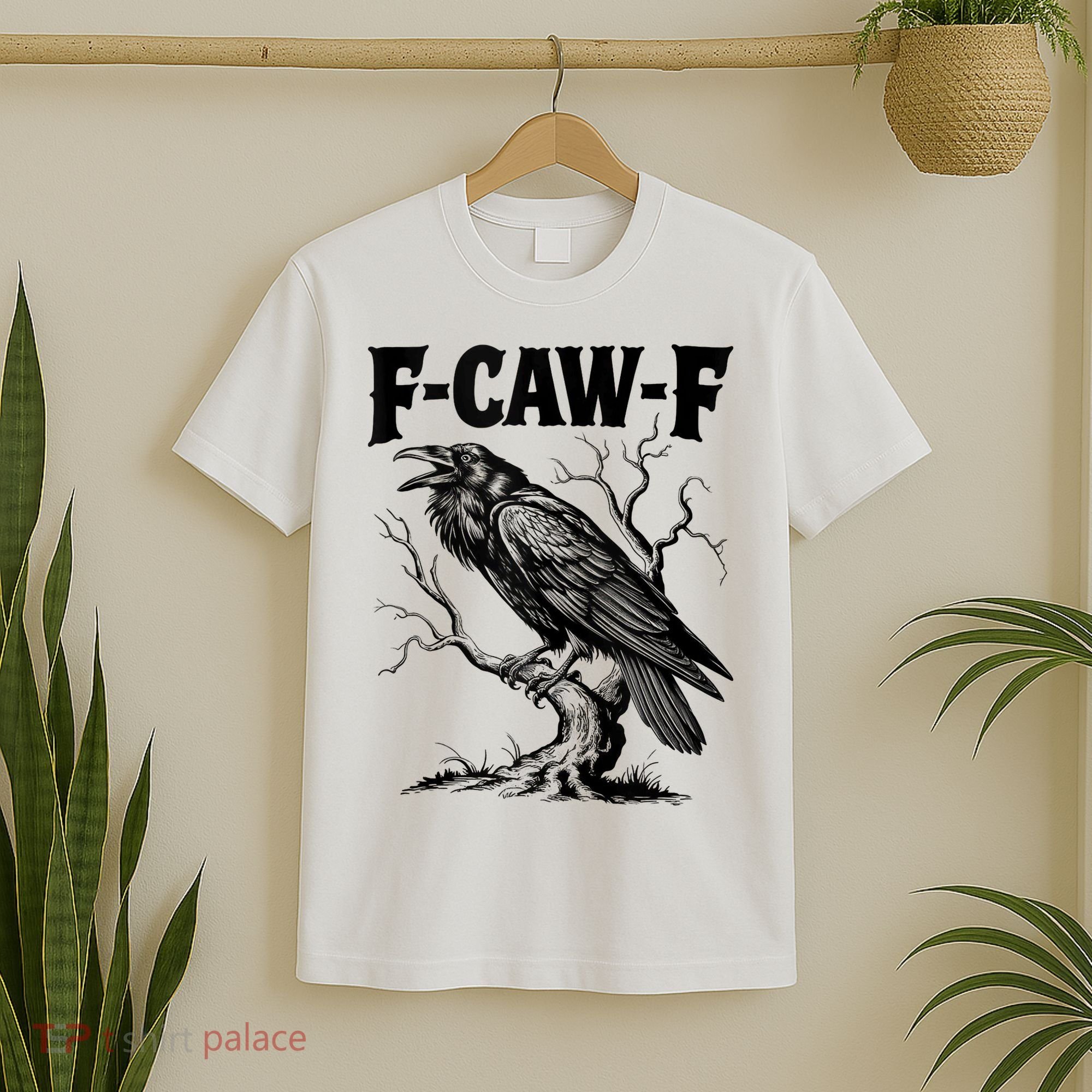 Black Crow, F-Caw-F Funny Black Bird Lover T-Shirt