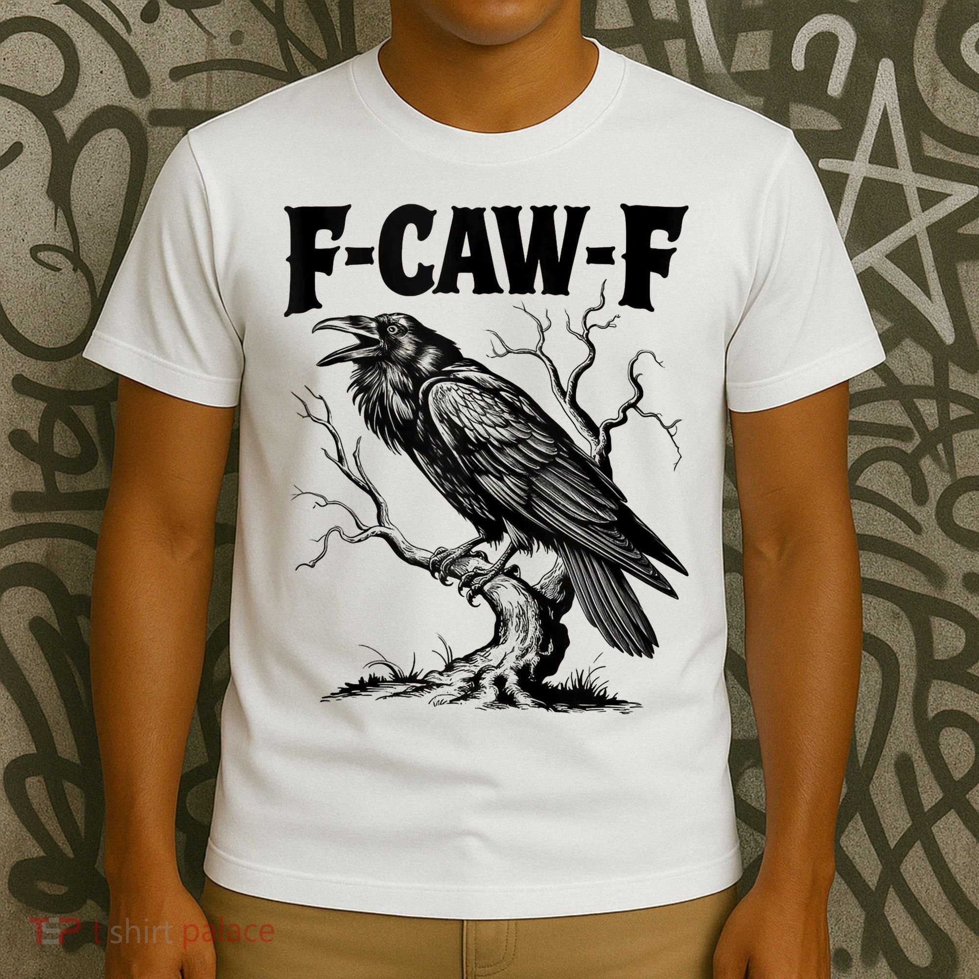 Black Crow, F-Caw-F Funny Black Bird Lover T-Shirt