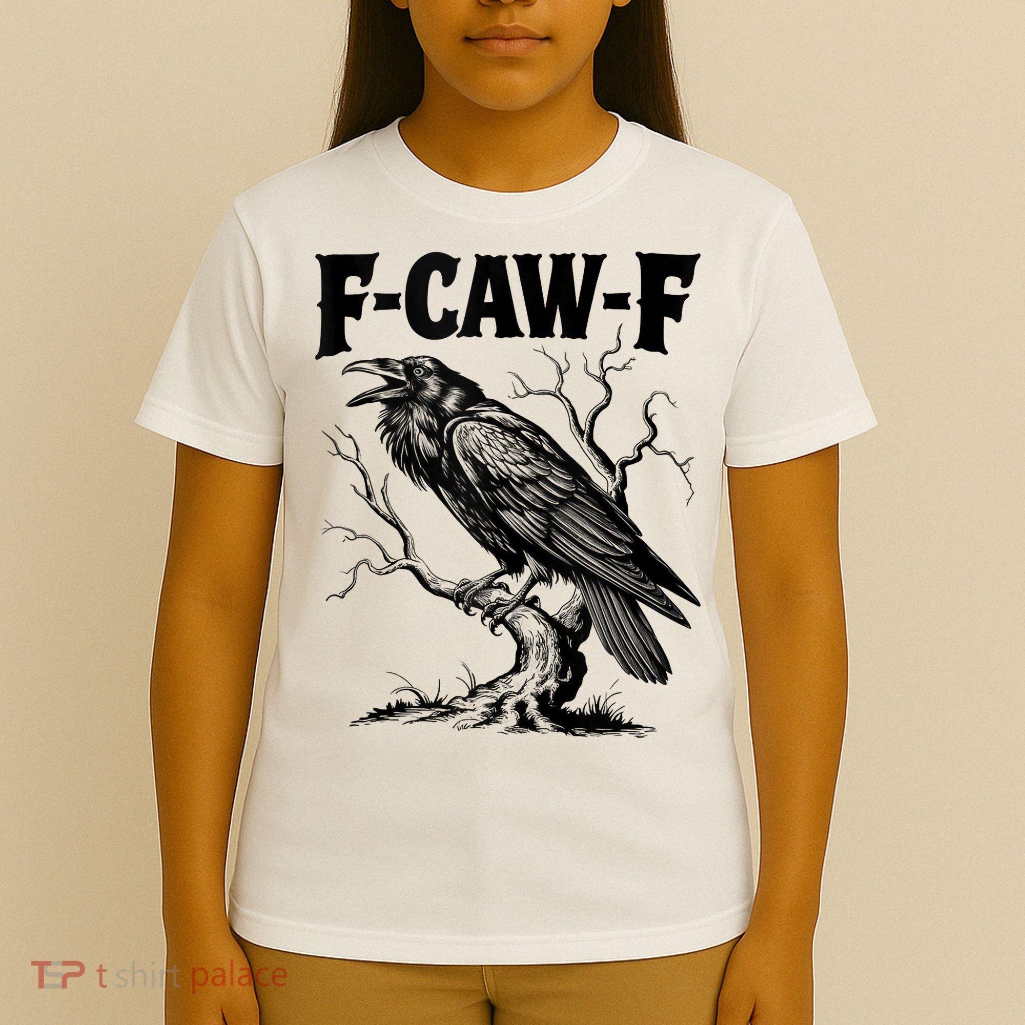 Black Crow, F-Caw-F Funny Black Bird Lover T-Shirt