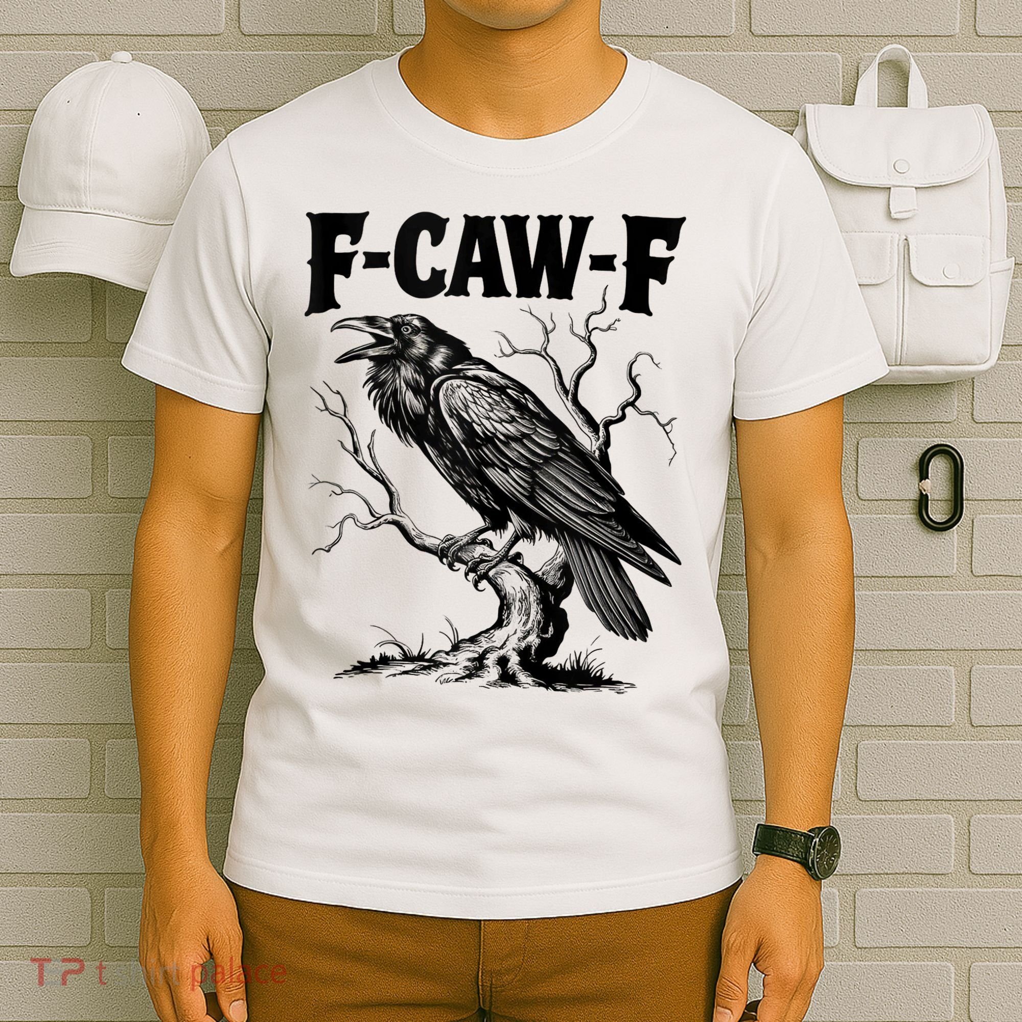 Black Crow, F-Caw-F Funny Black Bird Lover T-Shirt