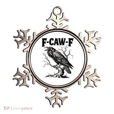 Black Crow, F-Caw-F Funny Black Bird Lover Ornament